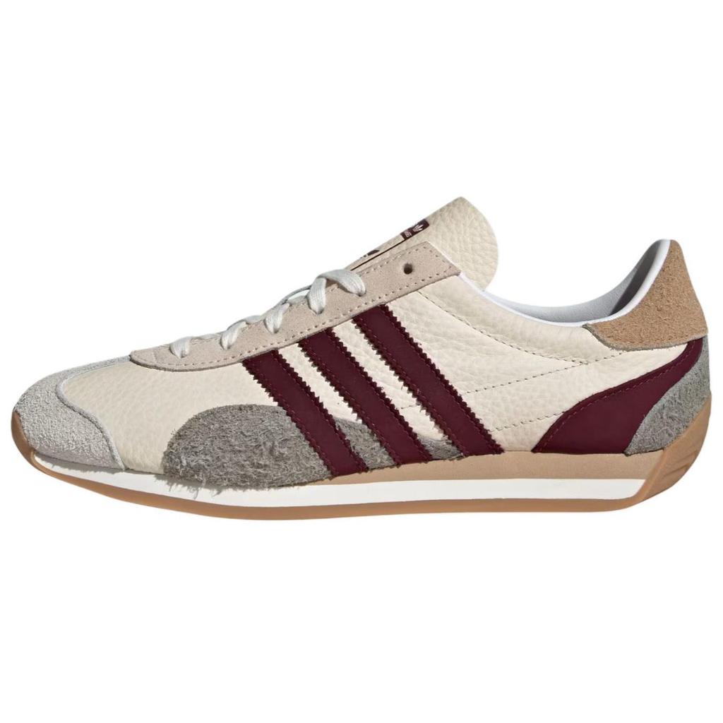 Adidas Country OG Wonder White Maroon (Womens) Women Sneakers Silver-Pebble JI2871