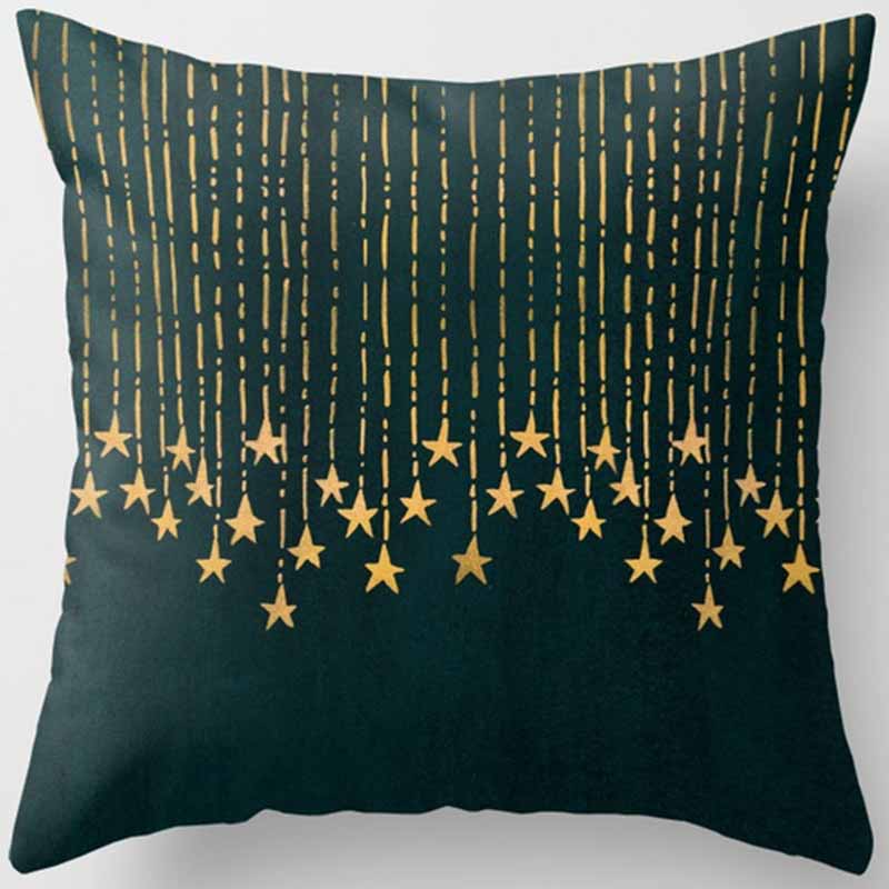 Черно-желтая квадратная наволочка, украшение для дома, чехол для автомобильного дивана 45 см * 45 см