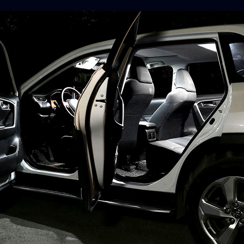 Для Toyota Highlander XU40 Kluger 2008 2009 2010 2011 5 шт. 12 В светодиодные автомобильные лампы для салона, купольные лампы для карт, лампы для чтения, аксессуары