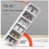 Shoe Organizer Stackable Shoe Storage Boxes Drawer Type Front Opening Shoe Rack Organizer Cabinet Shoes Container Thick Plastic