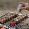 Outdoor Wooden Handle BBQ  Barbecue Cage Camping Meat and Vegetable Barbecue Net Rack Picnic Barbecue Tools