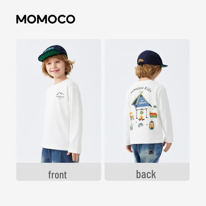 Повседневная детская футболка с длинным рукавом MOMOCO