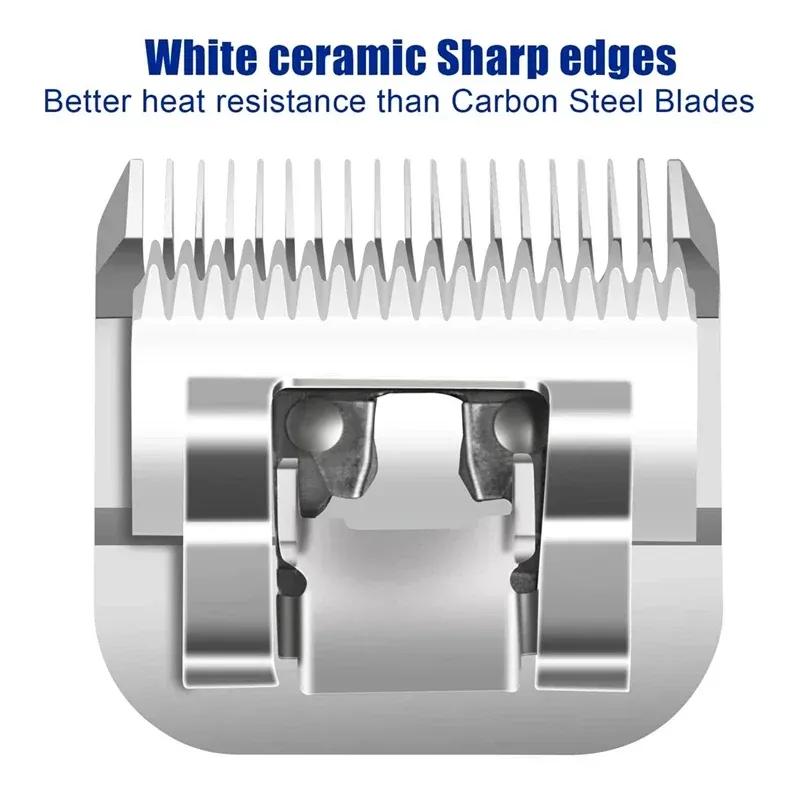 Professional Pet Dog Grooming Detachable ceramic blade Compatible with Andis/Oster A5/Wahl KM Series Animals Clippers