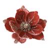 Artificial Poinsettia Flower Picks Velvet Glitter Magnolia Flower with Stem Christmas Tree Ornaments for Xmas New Year Party Wedding Holiday Decor
