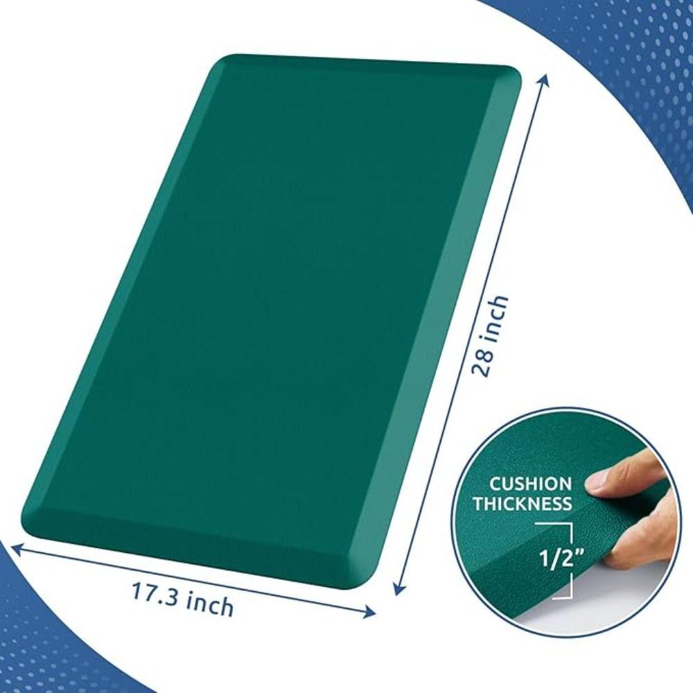 Durable Waterproof Kitchen Mat Cushioned Stain Resistant Anti Fatigue Mats Washable PVC Household Floor Mat Office