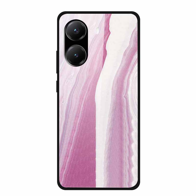 Закаленное Стекло Чехол для Poco X7 Pro Задняя Крышка ПК Жесткие Ударопрочные Чехлы для Xiaomi PocoX7 Pro Funda Мраморная Текстура Модный Coque