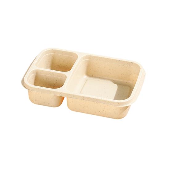 Ланч-бокс на 1000 мл, портативный 3-камерный контейнер для бенто, многоразовый контейнер для закусок для школьной работы, путешествий