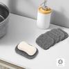 4 Pack Gray BPA-Free Soap Savers Pads for Soap Dish, Non-Slip Soap Holder Pad,Self Draining Soap Bars Holder Pads Suitable for Kitchen Bathroom Shower