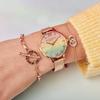 Authorized Retailer: OLIVIA BURTON Women's Watch, OB16RB18, Rainbow Glitter Dial & Rose Gold Mesh, 34mm