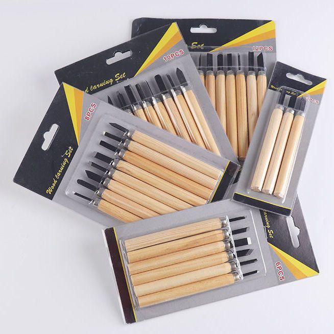 Нож для резьбы по сосне с бесплатной доставкой - Ручная работа для искусства, дерева и изготовления штампов