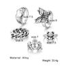 2024 Love Accessories Комплект колец с бабочкой Кольцо с медведем и лягушкой