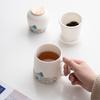 Su's Ceramic Guancanghai Office Cup and Tea Caddy Gift Set