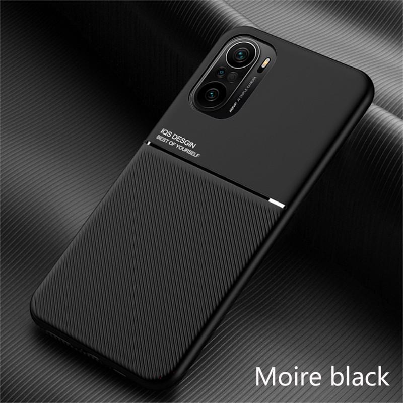 Роскошный кожаный чехол для телефона Xiaomi Mi Poco F3 F3 GT Магнитная пластина Автомобильный держатель Задняя крышка для Mi Pocophone X3 NFC M3 M2 F2 Pro