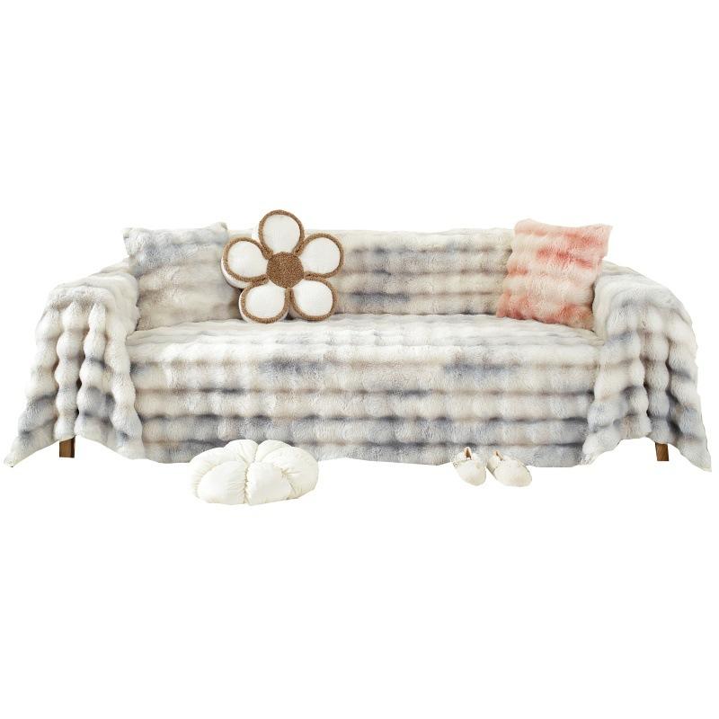 Чехол на диван, тканевое полотенце, зимний нескользящий чехол для дивана, защита от кошачьих царапин, зимнее теплое полотенце для дивана