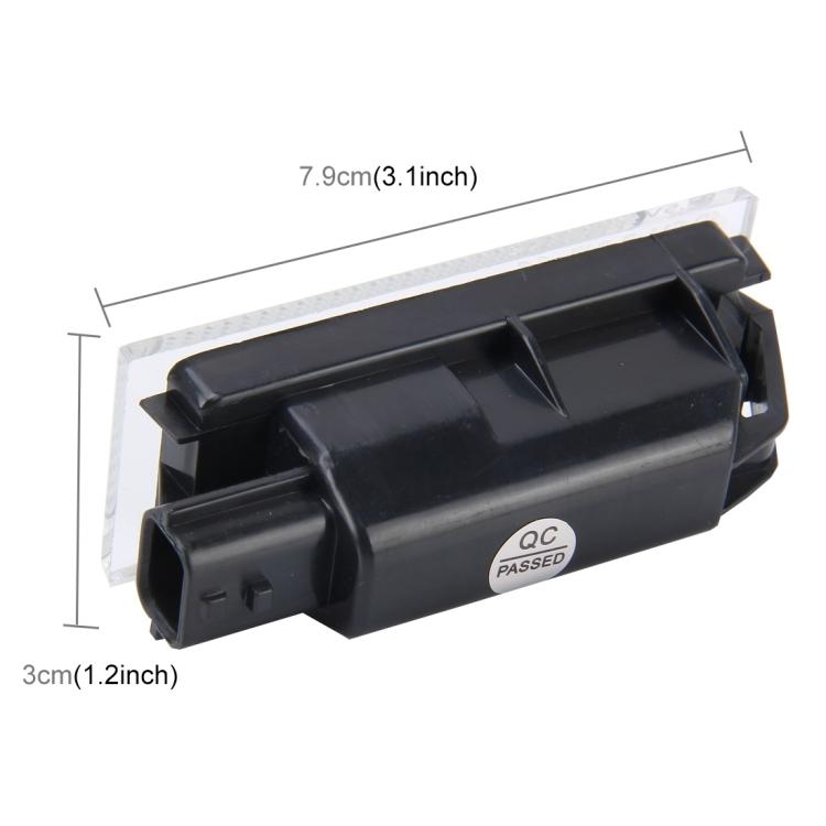 2 шт. фонаря номерного знака с 18 светодиодами SMD-3528 для Renault, 2 Вт 120 лм, 6000 К, DC12V(Белый свет)