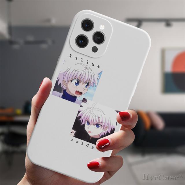 Для Iphone 13 11 12 14 Pro Max Mini Xs Xr 14plus белый чехол аниме Hunter X Hunter Killua Hisoka силиконовый защитный чехол