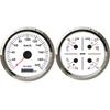 ELING 2 Gauge Set 110MM GPS Speedometer + 4 in 1 Gauge Oil Pressure Water Temp. Voltmeter Fuel Level with Red Yellow Backlight