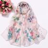Outdoor Countryside Summer Sunscreen Scarf Beach Scarf Long Women'S Soft Women'S Decorative Thin Scarf Scarf