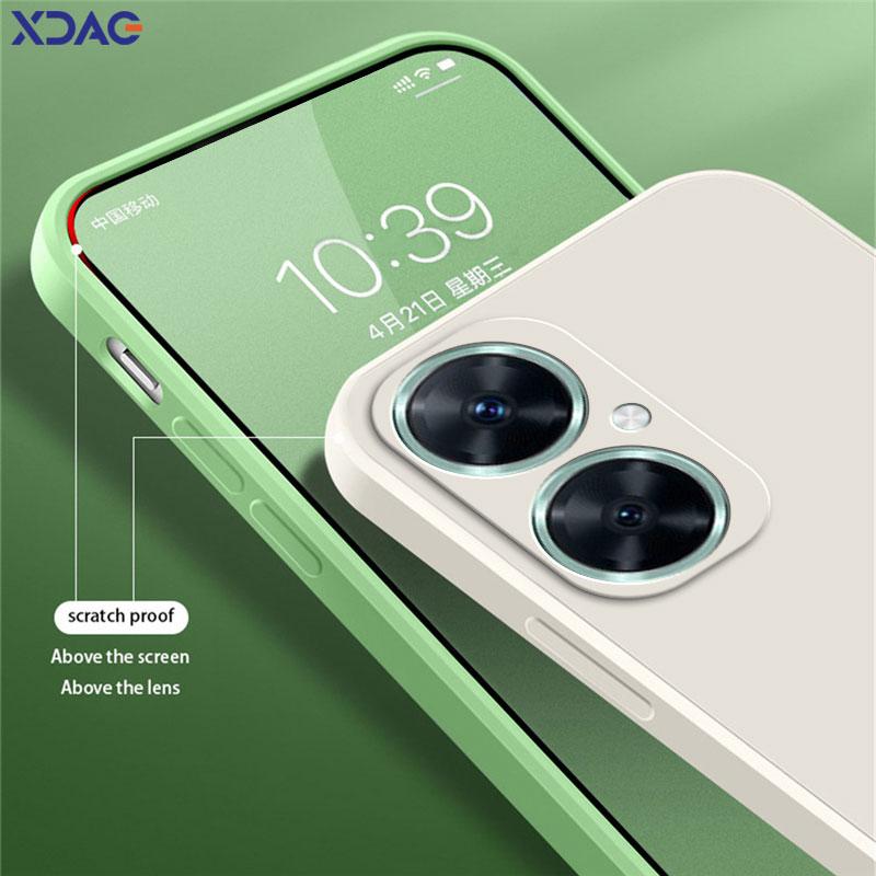 Square Liquid Silicone Back Cover for Huawei Nova 11 Pro Ultra 11i Soft Camera Protective Mobile Phone Case Nova11 Bags