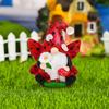 Ladybug Gnome Figurine Flower Winged Dwarf Elf Resin Statue Sculpture Indoor Outdoor Garden Home Office Desktop Decoration Ornament