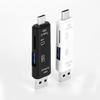 5 в 1 Многофункциональный USB 3.0 Тип C / Usb / Micro Usb / Tf Устройство чтения карт памяти Адаптер для чтения карт OTG