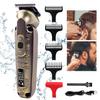 Hatteker Professional Hair Clippers Mans Electric Hair Cutter Barber Hair Trimmer Cordless Waterproof Hair Cutting Kit