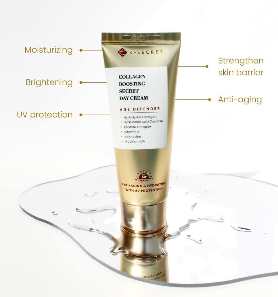 K-SECRET Солнцезащитный лосьон Collagen Boosting Secret SPF50+ PA++++ 60 мл