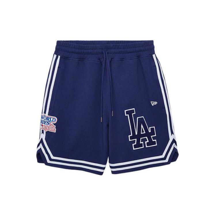 New Era SS24 MLB Простой логотип Вышитые Свободные Повседневные Шорты Унисекс Шорты Темно-Синие 13788434