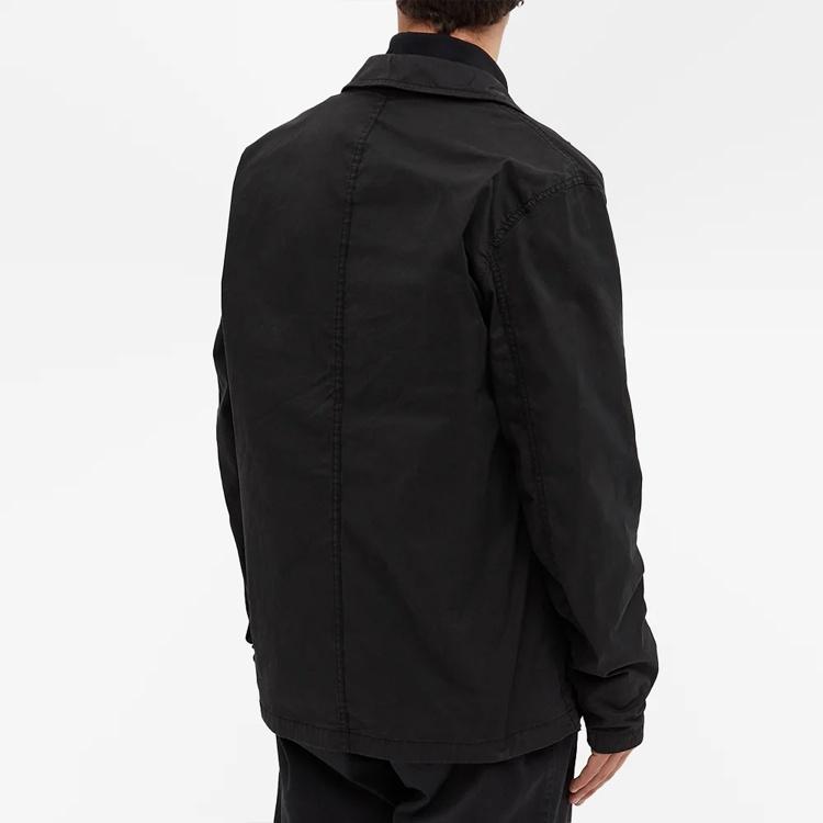 STONE ISLAND Supima Cotton Shirt Jacket 'Black' Men's 761512619-V0029