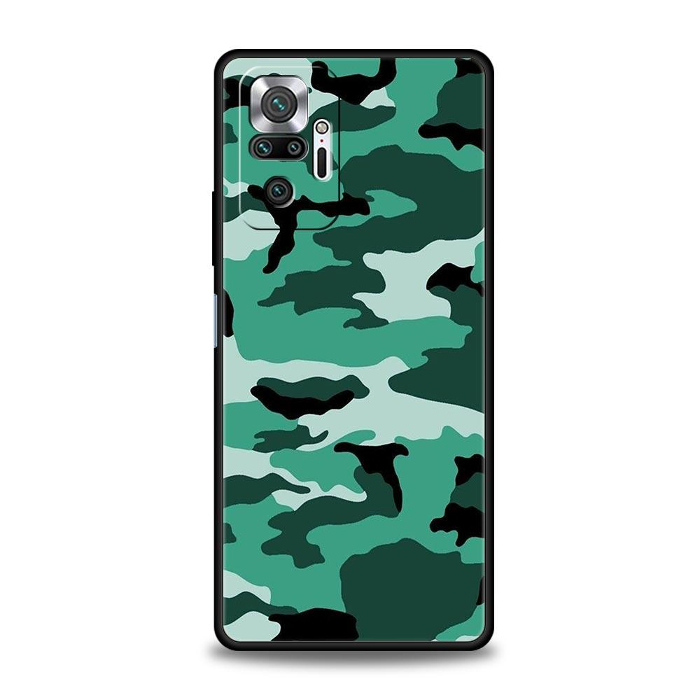Камуфляж Камо Военный Армейский Чехол Для Телефона Для Xiaomi Redmi Note 13 12 5G 11 10 Pro Plus 4G 9S 9 8 7 9T 13C 10C 9C 9A Мягкий Чехол