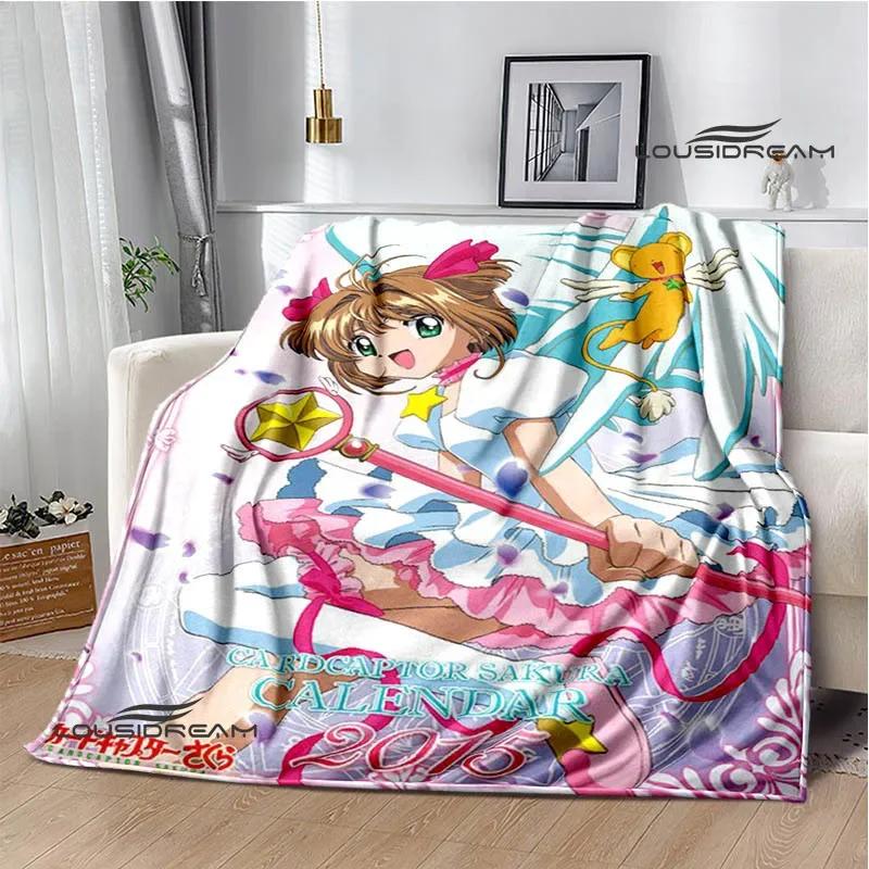 Card Captor Sakura Cartoon blankets fashion blankets Warm Flannel Soft Comfortable Blanket Home Travel Blanket Birthday Gift