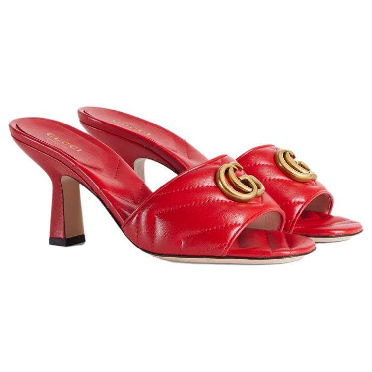 Gucci Шлепанцы GG Marmont 674839 BKO00 6549