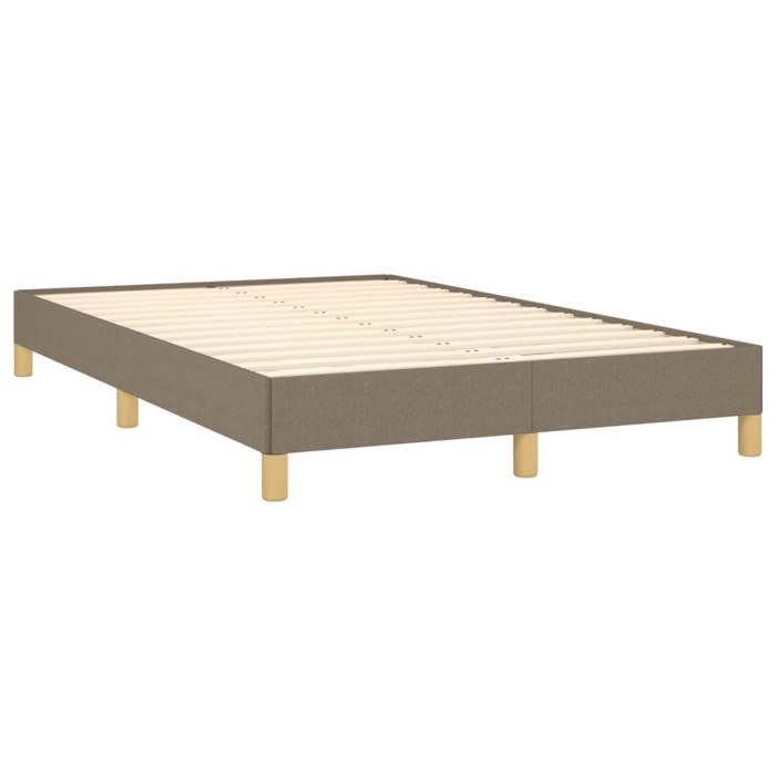 Maison Exclusive - Sommier à lattes de lit avec matelas taupe 120x190 cm tissu