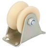50mm VType Groove Wheel Heavy Duty Rigid Caster with 2.5mm Bracket for Lifting Equipment