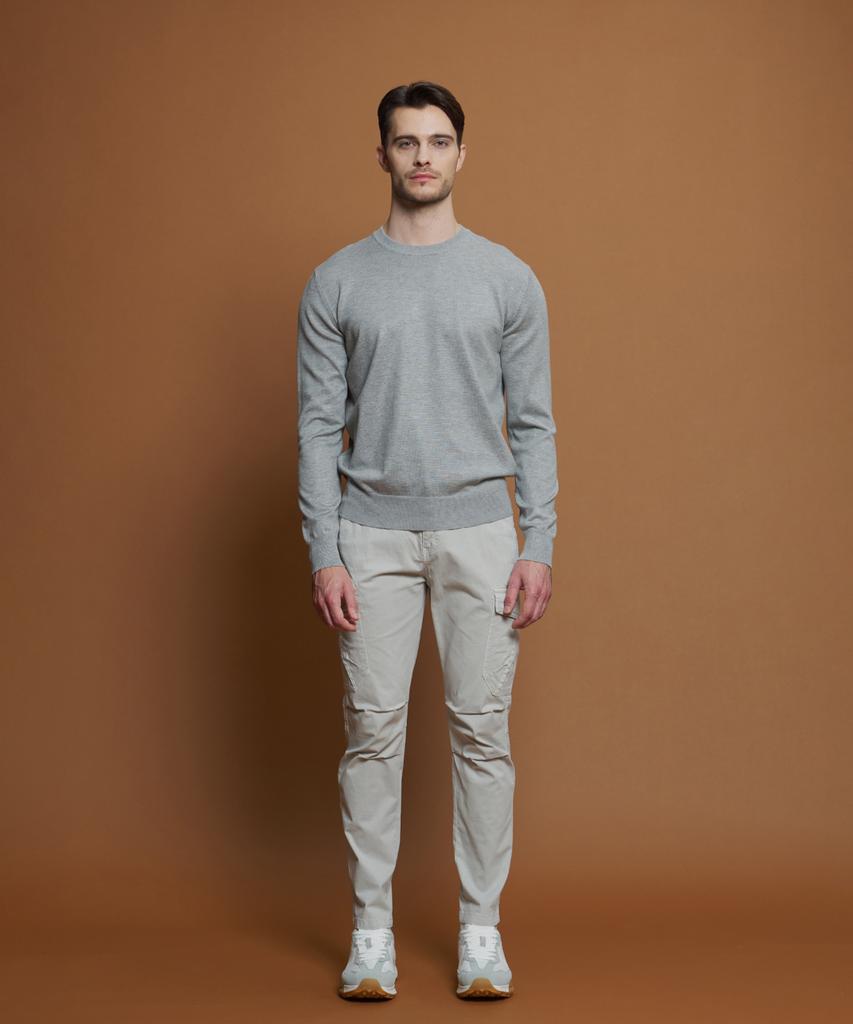 PANICALE Grey Drawstring Cargo Pants