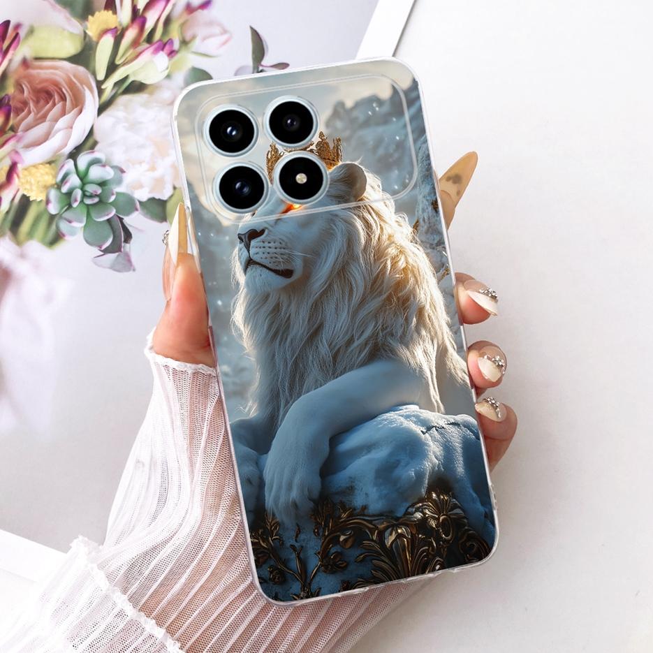 Чехол для Xiaomi Poco F8 Pro Милый Лев Модный Расписной Чехол Мягкий Тонкий Чехол для Телефона Для Xiaomi Poco F8 Ultra F8Pro F8Ultra 5G