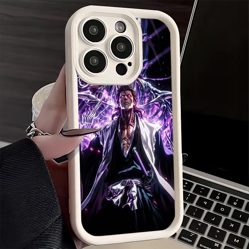 Чехол для телефона iPhone 17 Air 16E 15 16 Pro Max Bleach Айдзен Сосукэ Чехол 14 Plus 13 12 Mini Мягкий Силиконовый Fundas