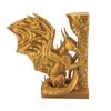Dragon Book End 3D Printed Realistic Dragon Bookend Bookshelf Accessory for Home Office Desk Living Room Decoration