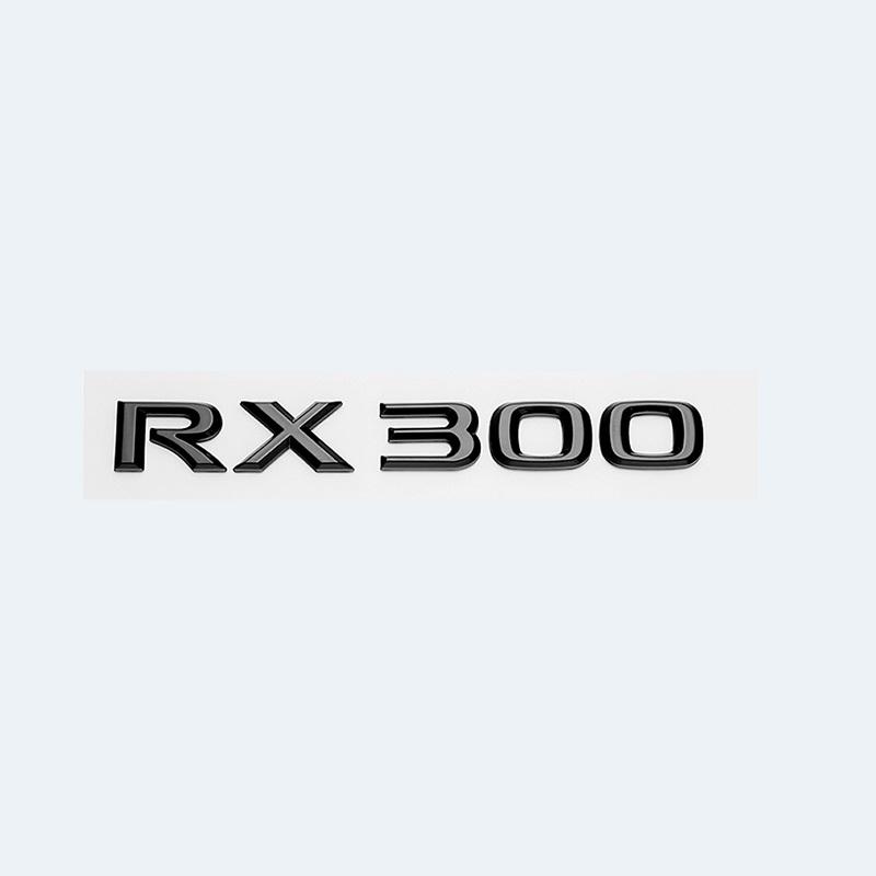 usjp2 3D ABS Gloss Black Car Rear Trunk Badge Sticker For Lexus RX Series RX200t RX270 RX300 RX350 RX450h RX450hL HYBRID Emblem