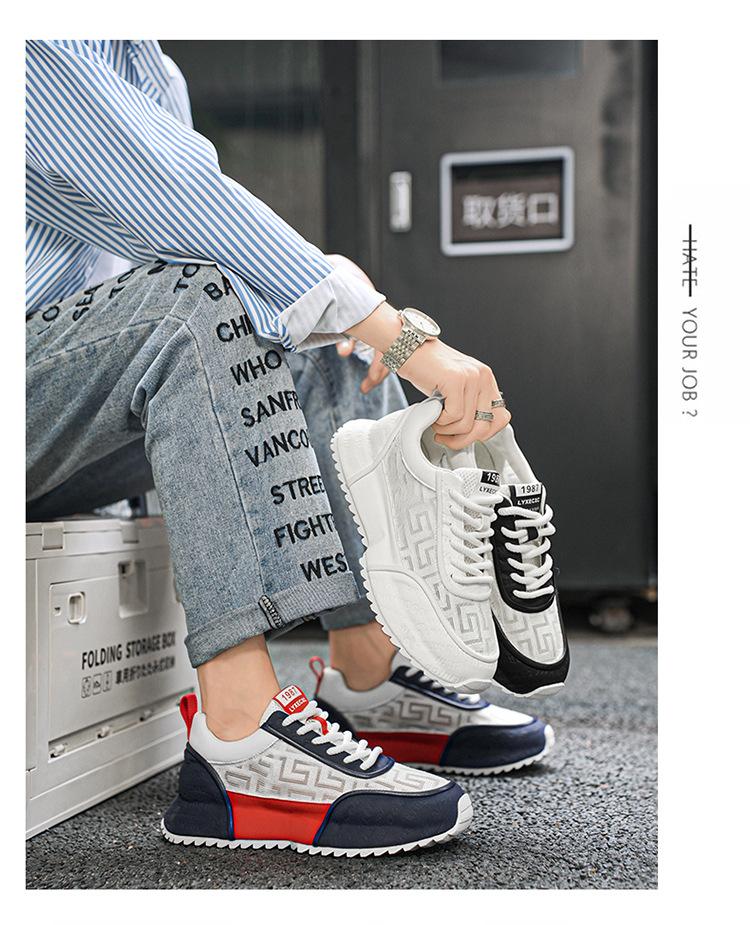 Мужская обувь 2025 лето новая сумка подошва дышащая сетчатая обувь нескользящая износостойкая модная повседневная обувь мужская спортивная обувь