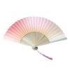 Классический китайский стиль Градиентный складной веер с кисточками для танцевальных вечеринок Ручной веер и для декоративных целей