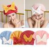 Microfiber Drying Hair Caps For Women Girls Quick Dry Hair Towel Turban Hat Bathing Soft Hair Towel Wrap With Cute Butterfly Bow