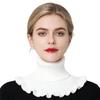 Fake Collar Scarf Detachable High Collar Solid Color Knitted Turtleneck Scarves Collar Insert Fashion Accessory