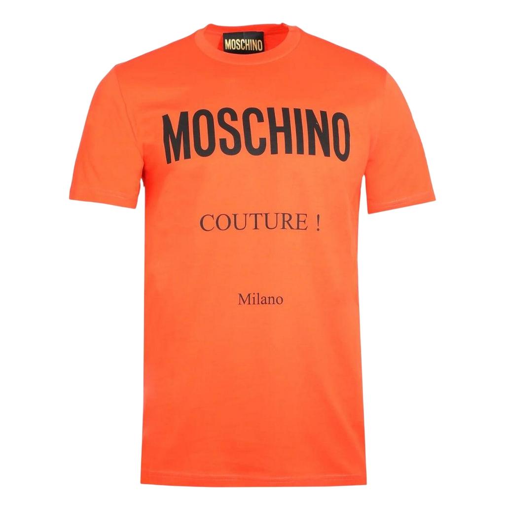 Moschino Unisex Adult Couture Milano Logo Cotton T-Shirt