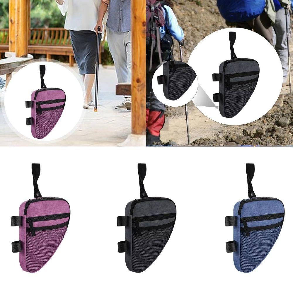Waterproof Portable Crutch Pouch Triangle Shape Crutch Accessories Organizer Organize Items