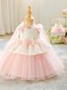 Новый официальный набор из сетчатого платья-принцессы для младенцев и маленьких девочек - Платье для дня рождения и вечернее платье