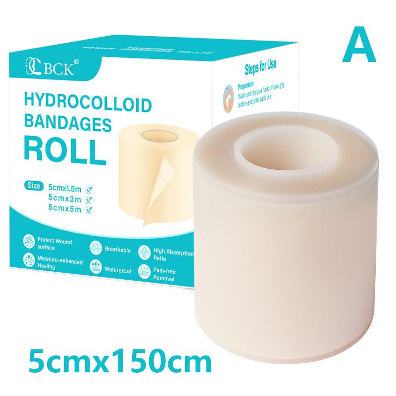 1 рулон гидроколлоидных пластырей для эффективного ухода за ранами, экстратонкая, мягкая, водонепроницаемая самоклеящаяся лента для покрытия шрамов