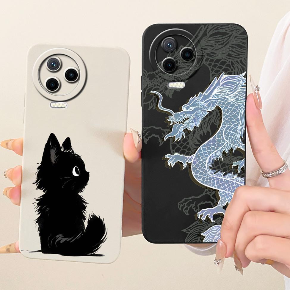For Infinix Note 12 Pro 4G Case X676B Fashion Cartoon Cute Funny Painted Silicone Bumper For Infinix Note 12 2023 X676C Casing