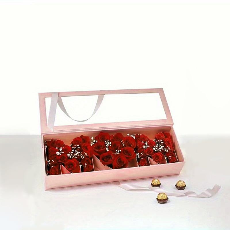1 шт. не включает цветы Подарки на день рождения матери Цветочная подарочная коробка Принадлежности ко Дню матери 44,5x15,5x9,7 см