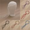 Imitation Pearl Beaded Tassel Wreath Multi-Layer Women Daily Hair Wear  Wedding